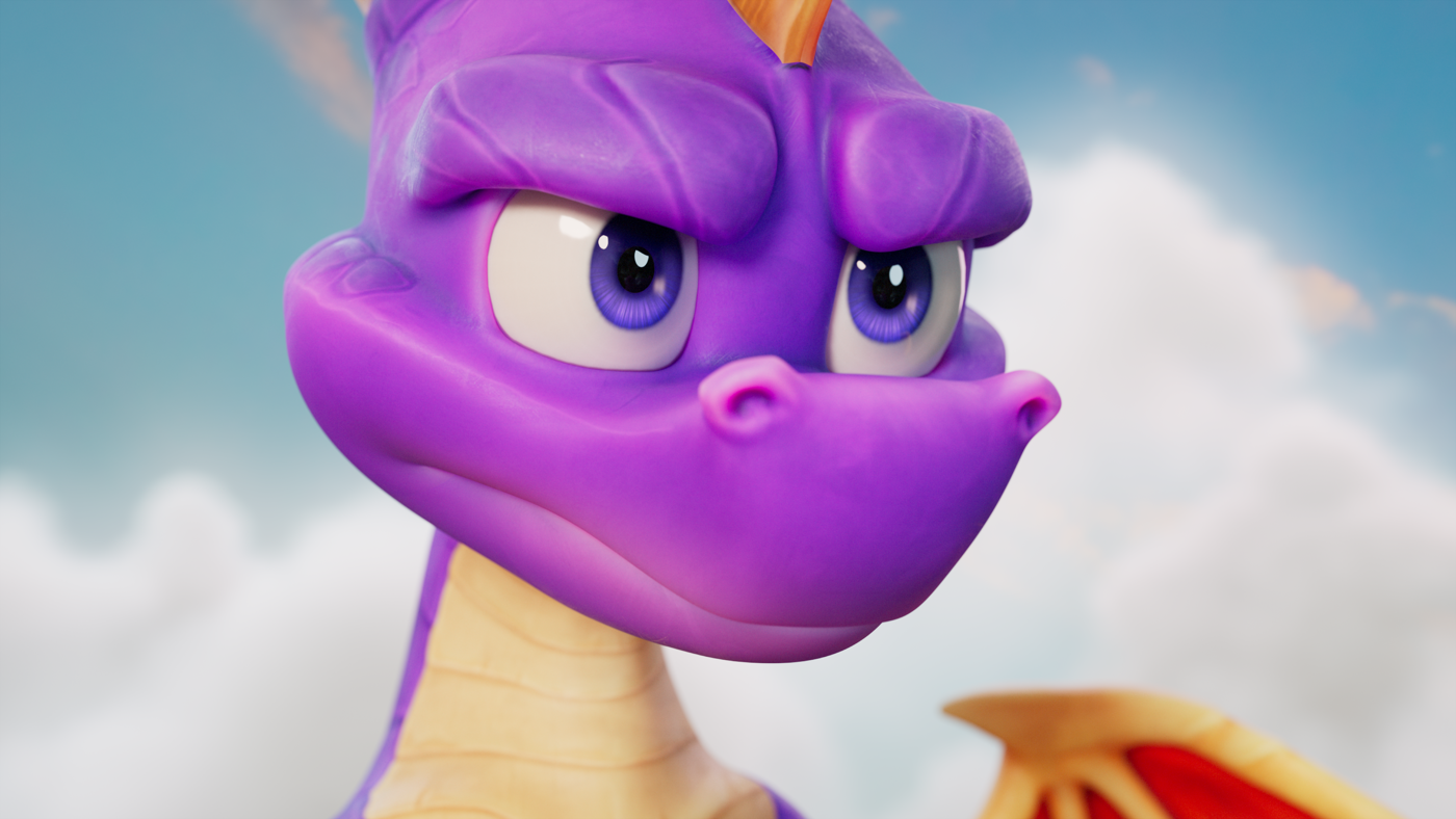 Spyro: A Realm Beyond official announcement screenshot — Spyro flying through a vibrant fantasy realm
